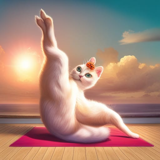 mistik kedi pozu